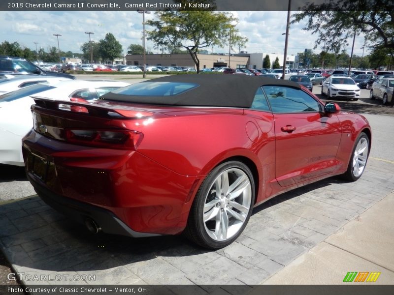 Garnet Red Tintcoat / Kalahari 2018 Chevrolet Camaro LT Convertible