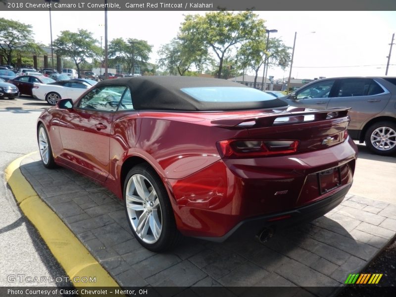 Garnet Red Tintcoat / Kalahari 2018 Chevrolet Camaro LT Convertible