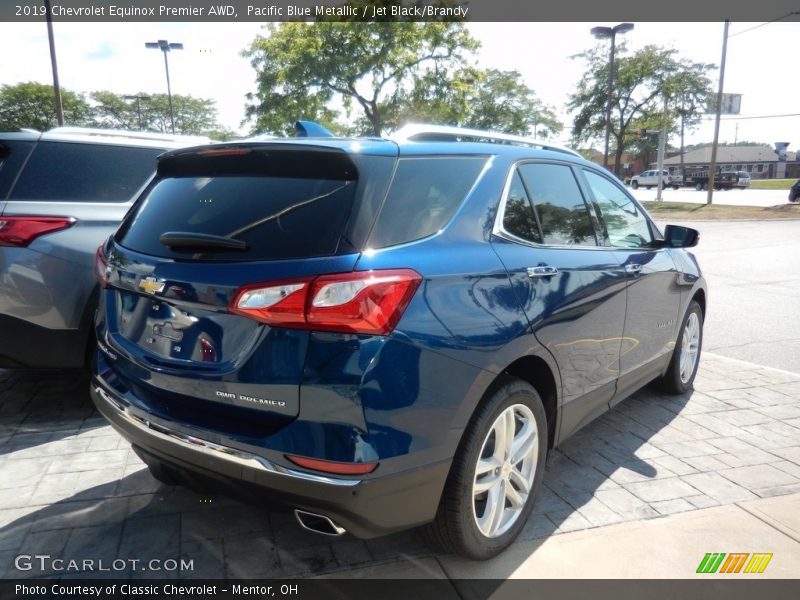 Pacific Blue Metallic / Jet Black/Brandy 2019 Chevrolet Equinox Premier AWD