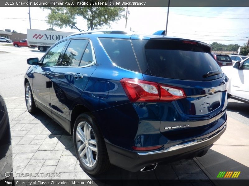 Pacific Blue Metallic / Jet Black/Brandy 2019 Chevrolet Equinox Premier AWD
