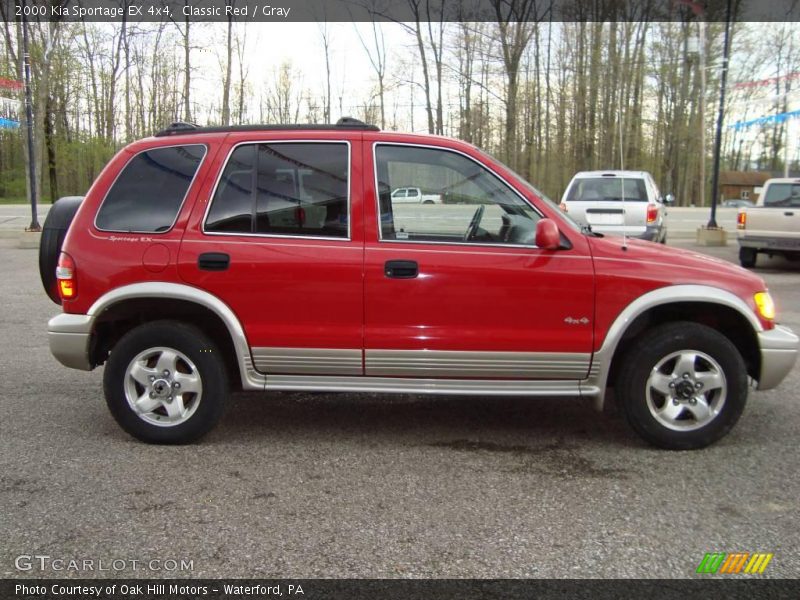 Classic Red / Gray 2000 Kia Sportage EX 4x4
