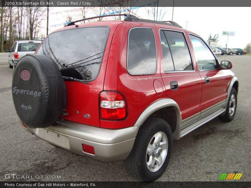 Classic Red / Gray 2000 Kia Sportage EX 4x4