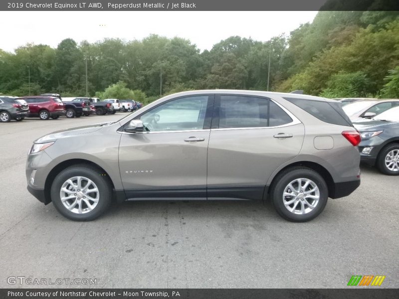 Pepperdust Metallic / Jet Black 2019 Chevrolet Equinox LT AWD