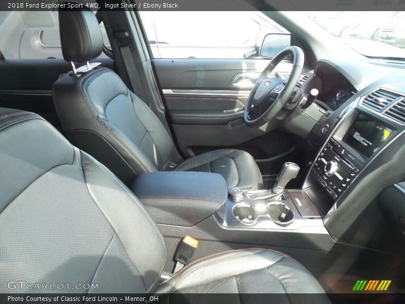 Ingot Silver / Ebony Black 2018 Ford Explorer Sport 4WD
