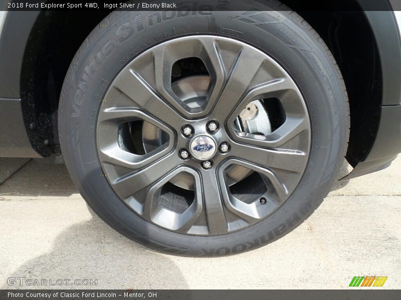 Ingot Silver / Ebony Black 2018 Ford Explorer Sport 4WD