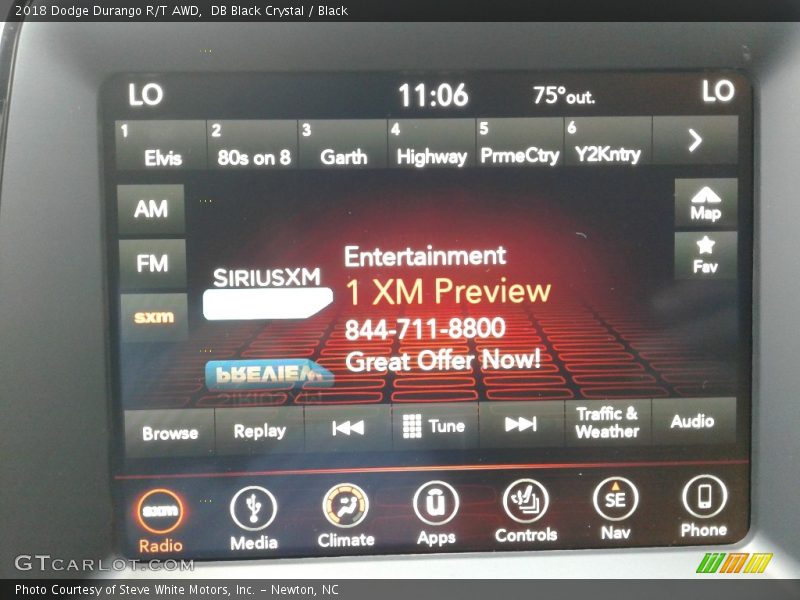 DB Black Crystal / Black 2018 Dodge Durango R/T AWD