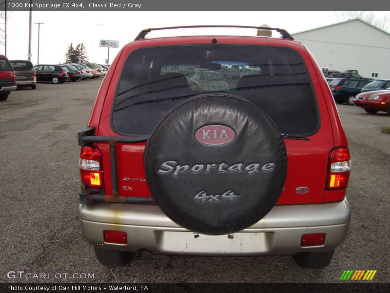 Classic Red / Gray 2000 Kia Sportage EX 4x4