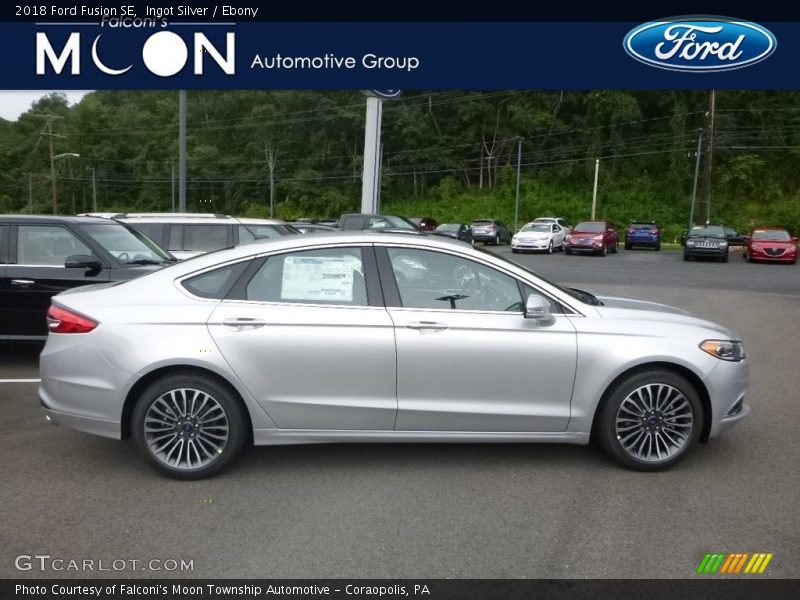 Ingot Silver / Ebony 2018 Ford Fusion SE