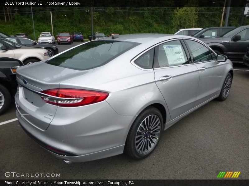 Ingot Silver / Ebony 2018 Ford Fusion SE