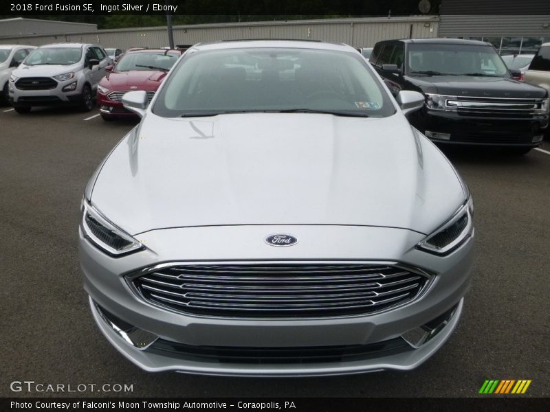 Ingot Silver / Ebony 2018 Ford Fusion SE