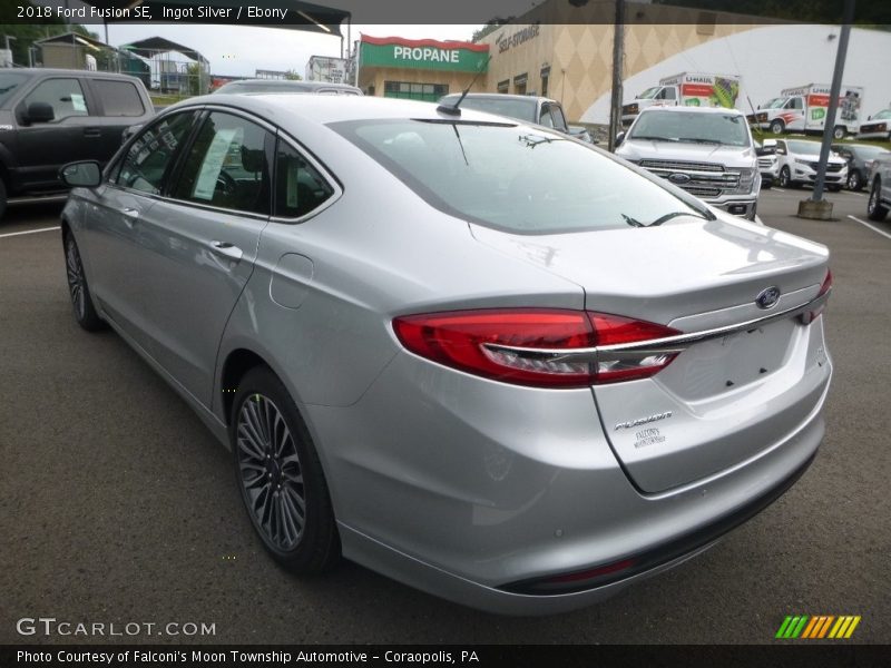 Ingot Silver / Ebony 2018 Ford Fusion SE