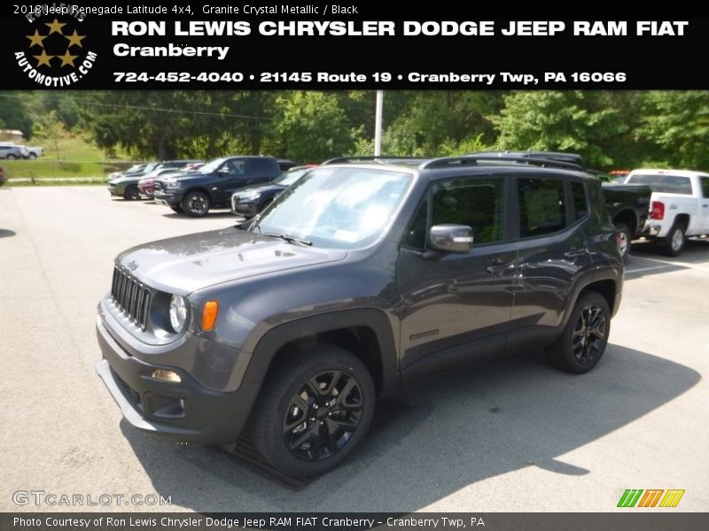 Granite Crystal Metallic / Black 2018 Jeep Renegade Latitude 4x4