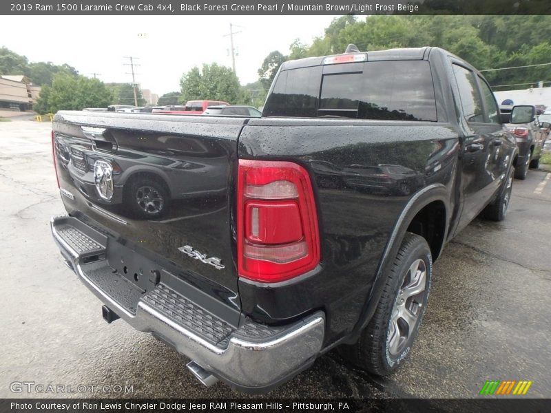 Black Forest Green Pearl / Mountain Brown/Light Frost Beige 2019 Ram 1500 Laramie Crew Cab 4x4