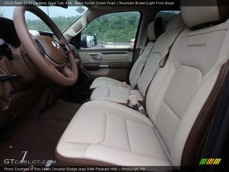 Black Forest Green Pearl / Mountain Brown/Light Frost Beige 2019 Ram 1500 Laramie Crew Cab 4x4