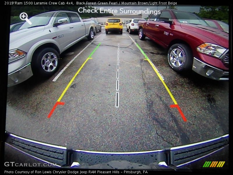 Black Forest Green Pearl / Mountain Brown/Light Frost Beige 2019 Ram 1500 Laramie Crew Cab 4x4