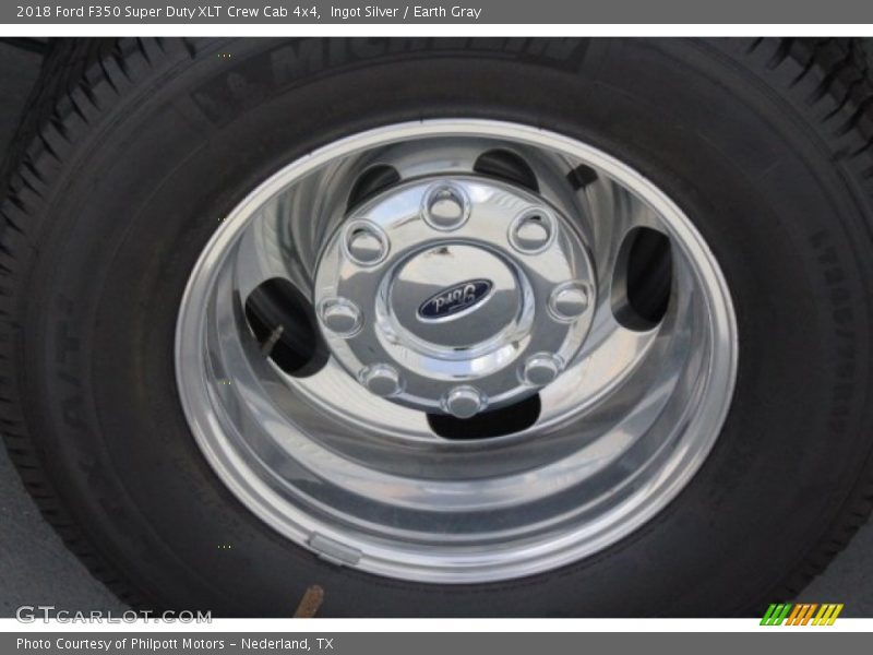 Ingot Silver / Earth Gray 2018 Ford F350 Super Duty XLT Crew Cab 4x4