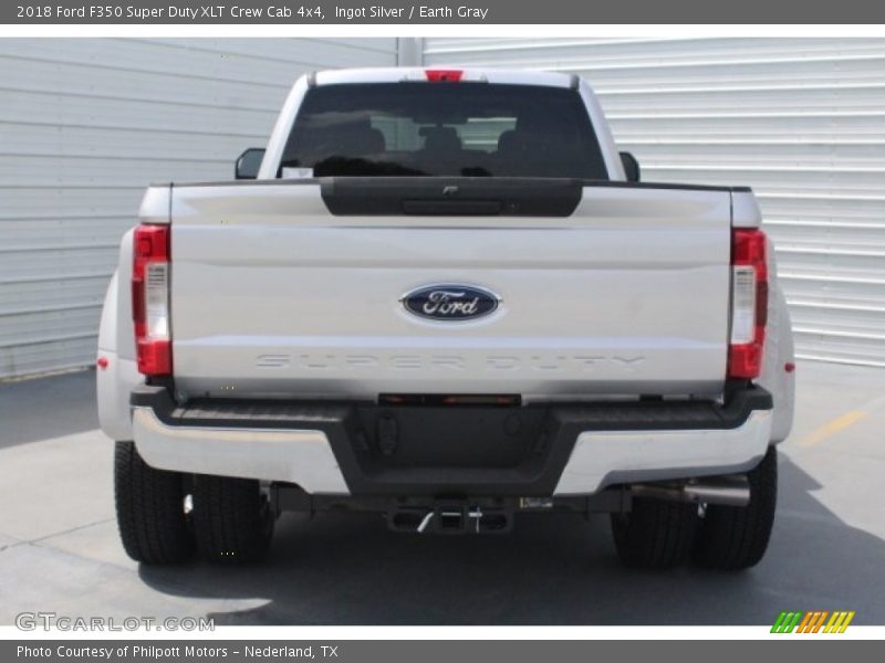 Ingot Silver / Earth Gray 2018 Ford F350 Super Duty XLT Crew Cab 4x4
