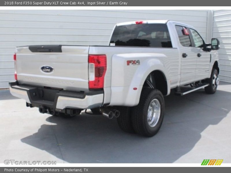 Ingot Silver / Earth Gray 2018 Ford F350 Super Duty XLT Crew Cab 4x4
