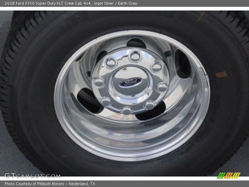 Ingot Silver / Earth Gray 2018 Ford F350 Super Duty XLT Crew Cab 4x4