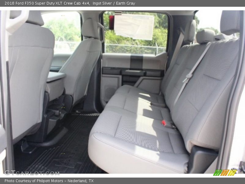 Ingot Silver / Earth Gray 2018 Ford F350 Super Duty XLT Crew Cab 4x4