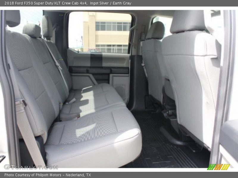 Ingot Silver / Earth Gray 2018 Ford F350 Super Duty XLT Crew Cab 4x4