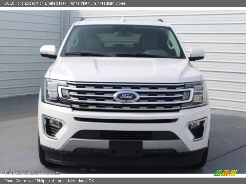 White Platinum / Medium Stone 2018 Ford Expedition Limited Max