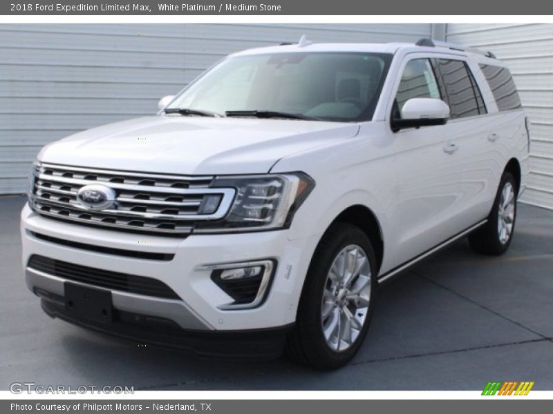 White Platinum / Medium Stone 2018 Ford Expedition Limited Max