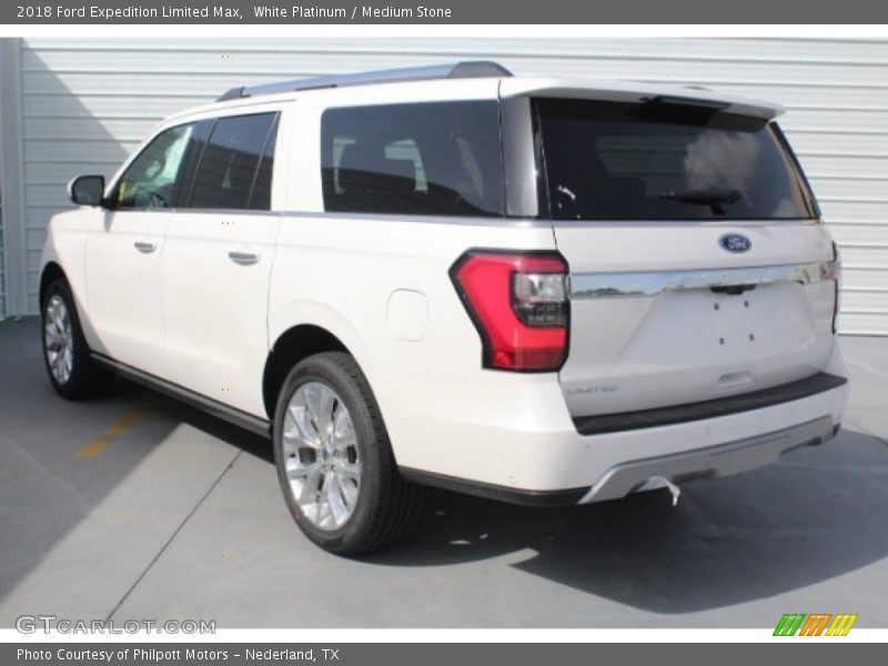 White Platinum / Medium Stone 2018 Ford Expedition Limited Max
