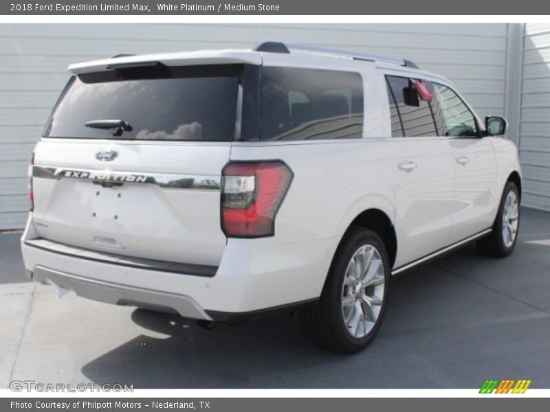 White Platinum / Medium Stone 2018 Ford Expedition Limited Max