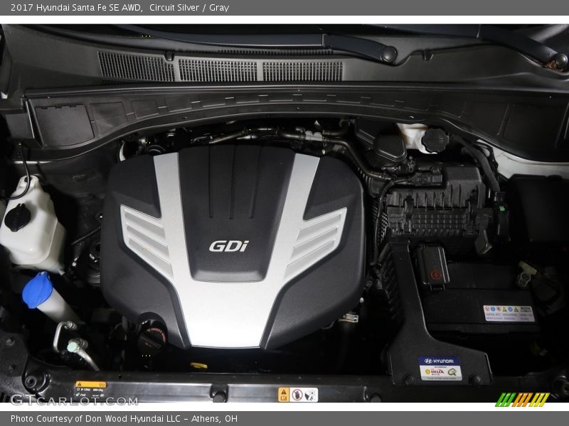 Circuit Silver / Gray 2017 Hyundai Santa Fe SE AWD
