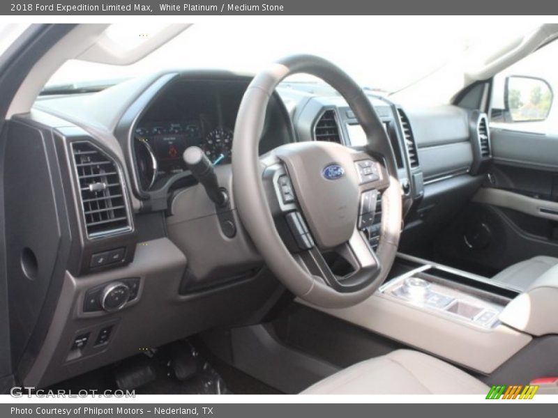 White Platinum / Medium Stone 2018 Ford Expedition Limited Max