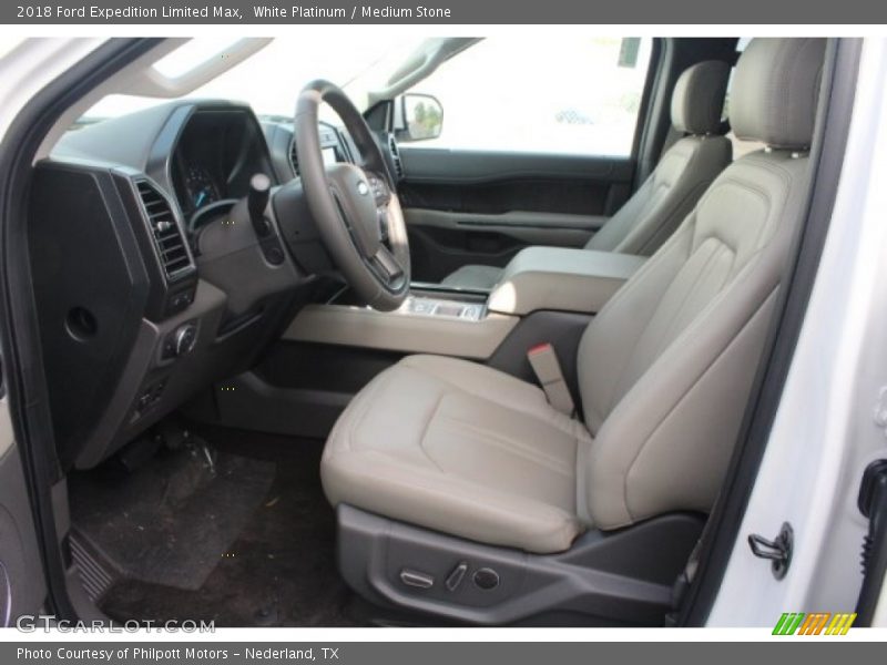 White Platinum / Medium Stone 2018 Ford Expedition Limited Max