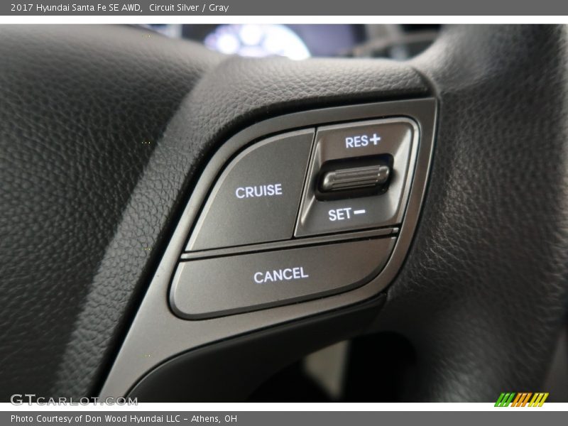 Circuit Silver / Gray 2017 Hyundai Santa Fe SE AWD