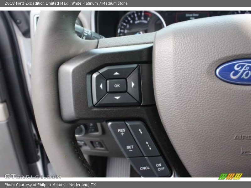 White Platinum / Medium Stone 2018 Ford Expedition Limited Max