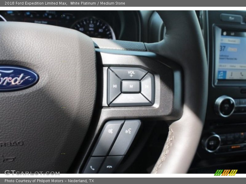 White Platinum / Medium Stone 2018 Ford Expedition Limited Max