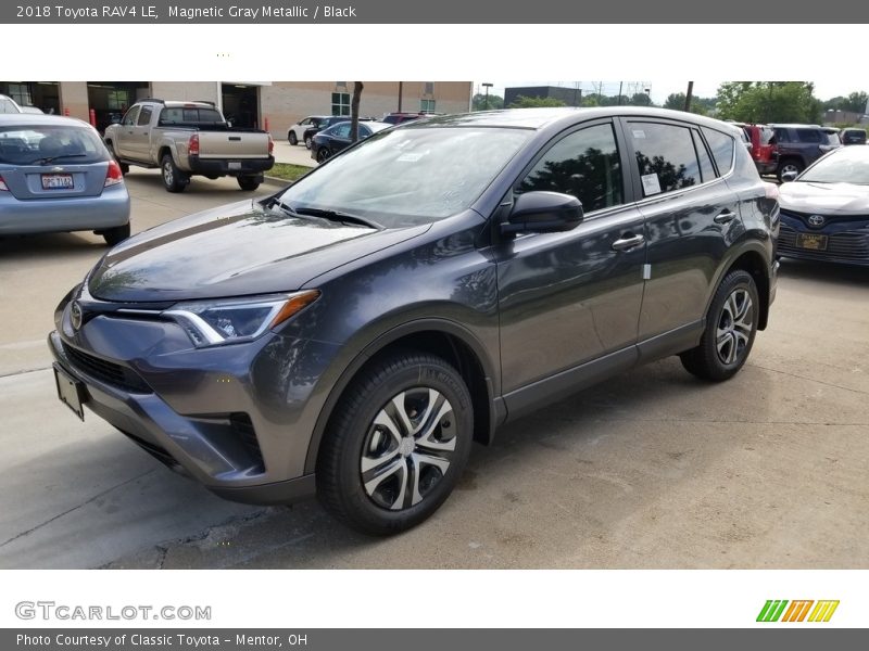 Magnetic Gray Metallic / Black 2018 Toyota RAV4 LE