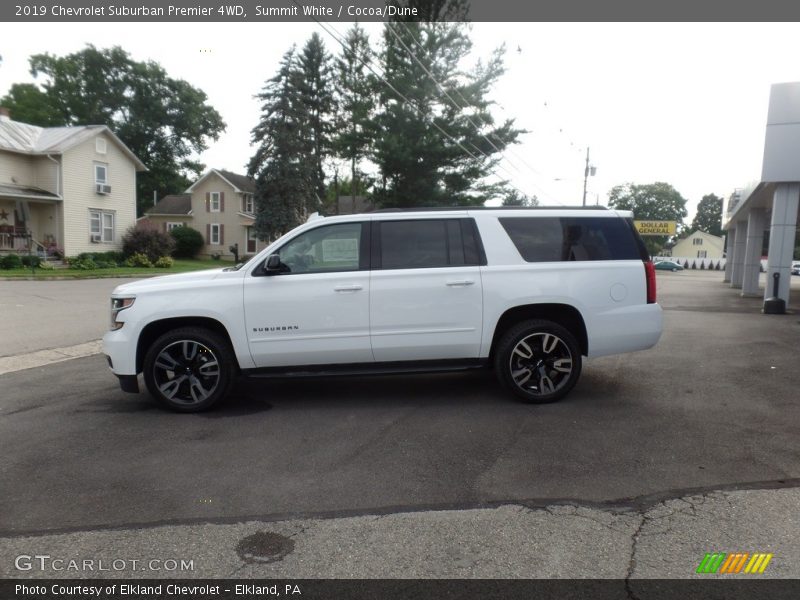 Summit White / Cocoa/Dune 2019 Chevrolet Suburban Premier 4WD