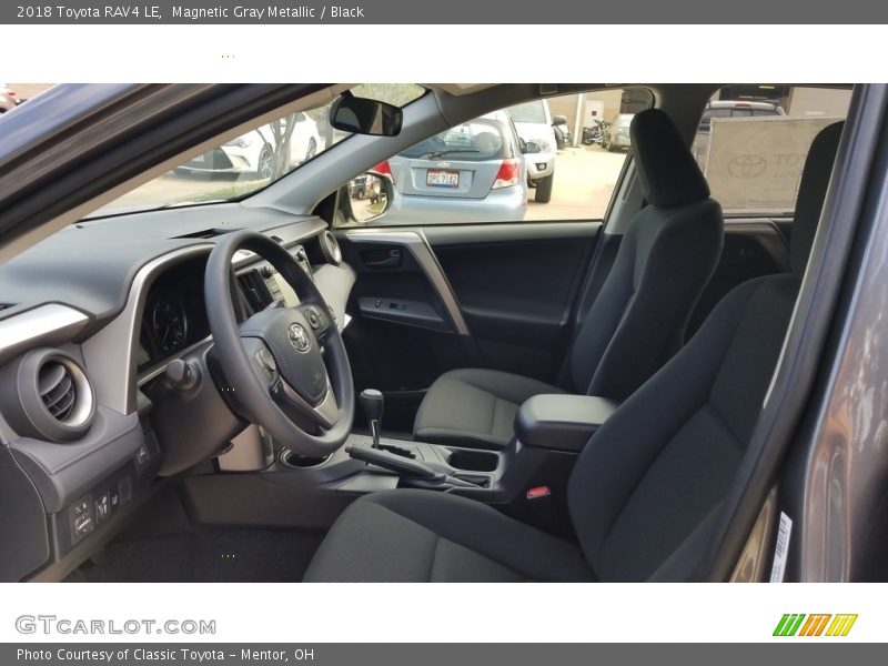 Magnetic Gray Metallic / Black 2018 Toyota RAV4 LE