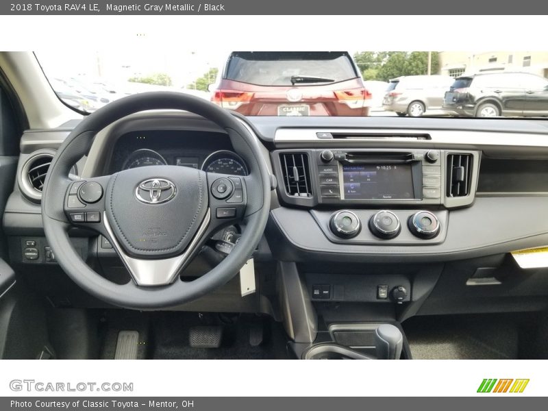 Magnetic Gray Metallic / Black 2018 Toyota RAV4 LE