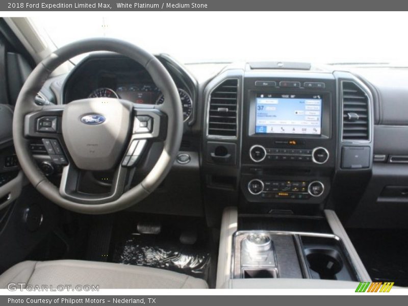 White Platinum / Medium Stone 2018 Ford Expedition Limited Max
