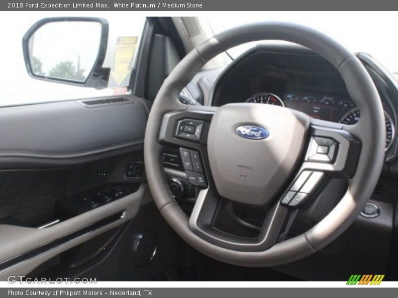 White Platinum / Medium Stone 2018 Ford Expedition Limited Max