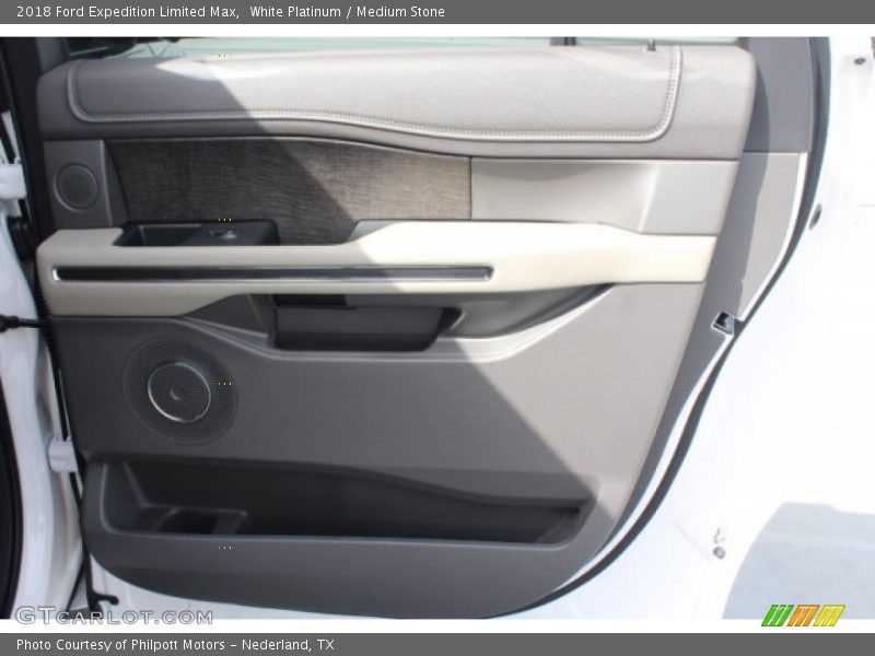 White Platinum / Medium Stone 2018 Ford Expedition Limited Max