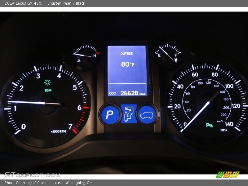 Tungsten Pearl / Black 2014 Lexus GX 460