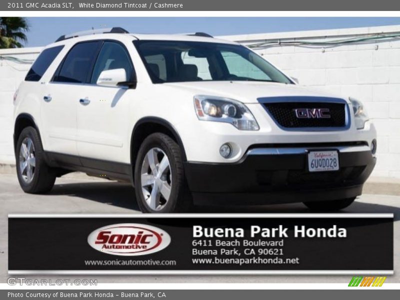 White Diamond Tintcoat / Cashmere 2011 GMC Acadia SLT