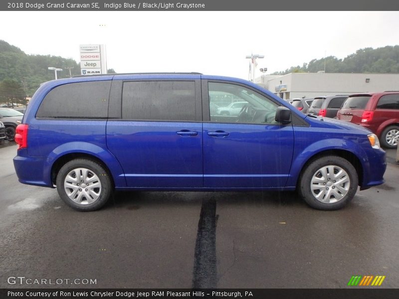 Indigo Blue / Black/Light Graystone 2018 Dodge Grand Caravan SE