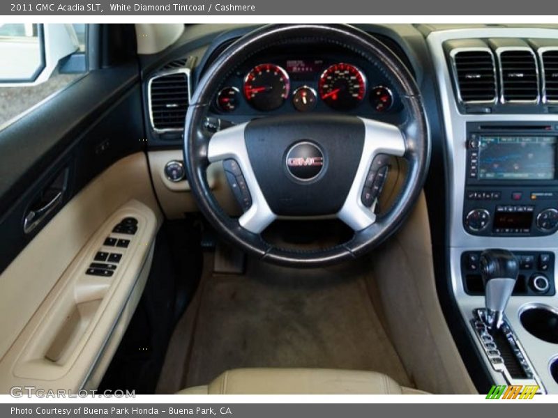 White Diamond Tintcoat / Cashmere 2011 GMC Acadia SLT