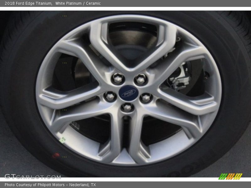White Platinum / Ceramic 2018 Ford Edge Titanium