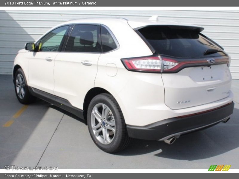 White Platinum / Ceramic 2018 Ford Edge Titanium
