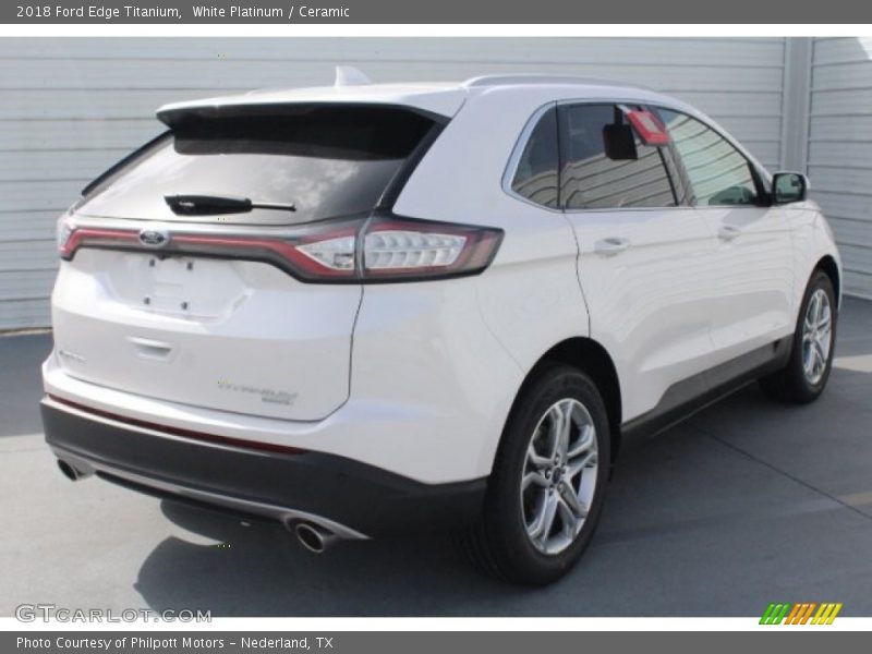 White Platinum / Ceramic 2018 Ford Edge Titanium