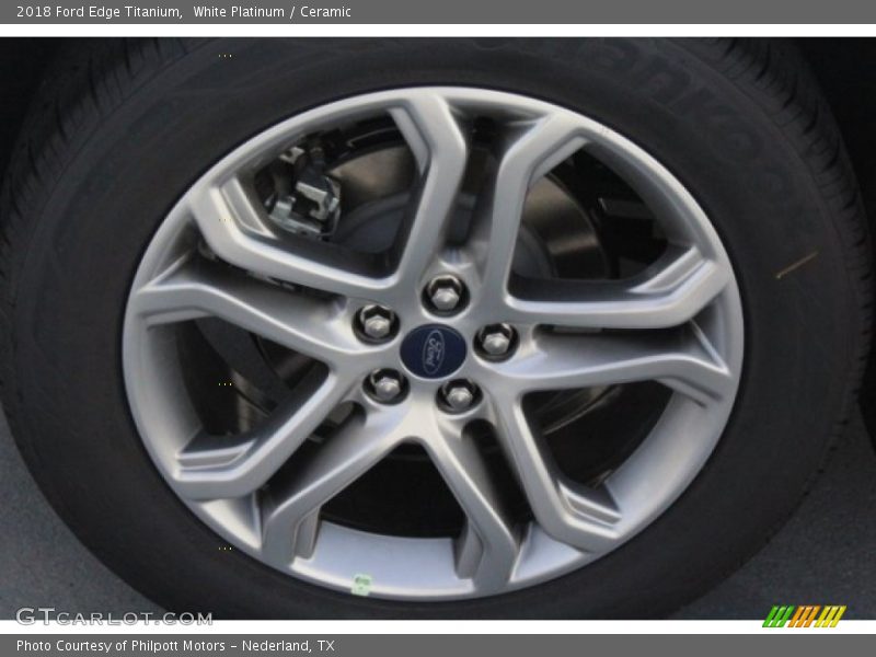 White Platinum / Ceramic 2018 Ford Edge Titanium